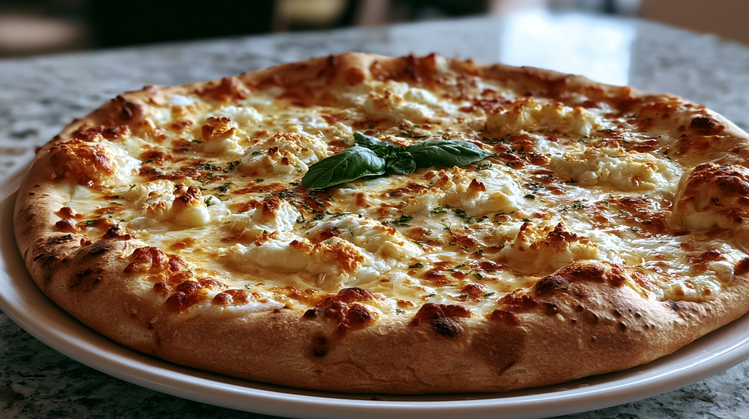 Pizza fraîche chèvre miel
